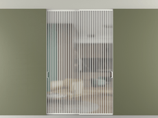 Перегородка Формато внутри проёма скрытое крепление в потолок 2 створки