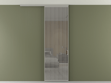 Перегородка Формато вдоль стены на потолок 1 створка