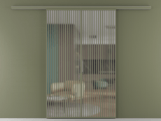 Перегородка Formato вдоль стены 2 створки