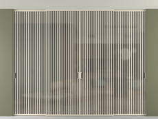 Перегородка Formato внутри проёма скрытое крепление в потолок 4 створки