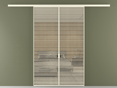 Перегородка Formato вдоль стены 2 створки