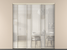 Перегородка Mosaic внутри проёма 3 створки