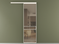 Перегородка Формато вдоль стены 1 створка