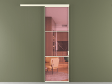 Перегородка Formato вдоль стены 1 створка