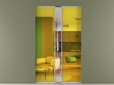 Перегородка Формато скрытый пенал 2 створки