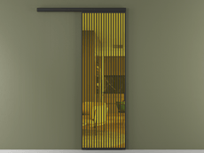 Перегородка Формато вдоль стены 1 створка