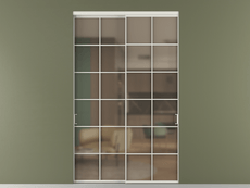 Перегородка Formato внутри проёма 2 створки