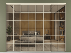 Перегородка Формато внутри проёма 4 створки