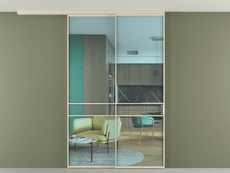 Перегородка Formato вдоль стены на потолок телескопик синхро 2