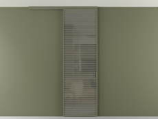 Перегородка Formato вдоль стены на потолок 1 створка