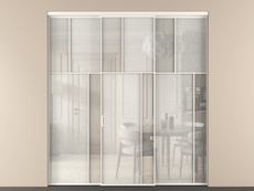 Перегородка Mosaic внутри проёма 3 створки