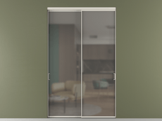 Перегородка Formato внутри проёма 2 створки