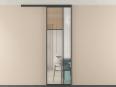 Перегородка Мозаик вдоль стены на потолок 1 створка