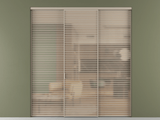 Перегородка Формато внутри проёма 3 створки