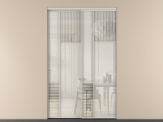 Перегородка Mosaic внутри проёма 2 створки