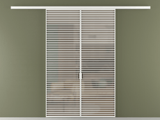 Перегородка Формато вдоль стены 2 створки