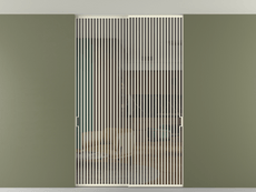 Перегородка Формато внутри проёма скрытое крепление в потолок 2 створки