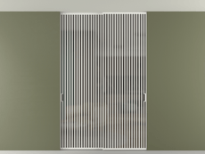 Перегородка Формато внутри проёма скрытое крепление в потолок 2 створки