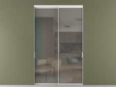 Перегородка Formato внутри проёма 2 створки