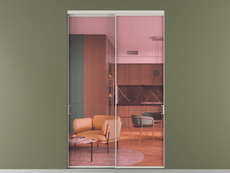 Перегородка Формато внутри проёма 2 створки