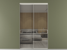 Перегородка Формато внутри проёма 2 створки