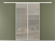 Перегородка Формато вдоль стены 2 створки