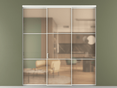 Перегородка Формато внутри проёма 3 створки