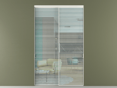 Перегородка Formato внутри проёма 2 створки