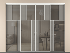 Перегородка Мозаик внутри проёма 4 створки