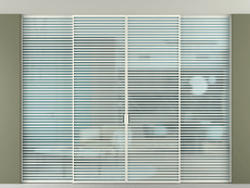 Перегородка Formato внутри проёма скрытое крепление в потолок 4 створки