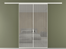 Перегородка Формато вдоль стены 2 створки