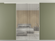 Перегородка Formato вдоль стены на потолок телескопик синхро 2