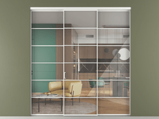 Перегородка Формато внутри проёма 3 створки