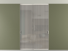 Перегородка Формато внутри проёма скрытое крепление в потолок 2 створки