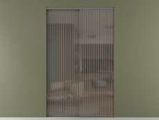 Перегородка Формато внутри проёма 2 створки