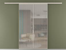 Перегородка Формато вдоль стены 2 створки