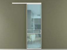 Перегородка Formato вдоль стены одностворчатая