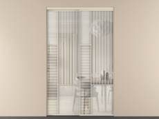 Перегородка Mosaic внутри проёма 2 створки