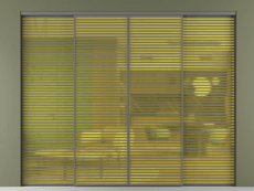 Перегородка Формато внутри проёма 4 створки