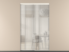 Перегородка Мозаик внутри проёма 2 створки