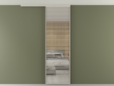 Перегородка Formato вдоль стены на потолок 1 створка