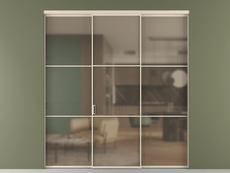 Перегородка Формато внутри проёма 3 створки