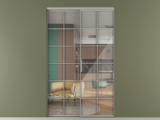 Перегородка Формато внутри проёма 2 створки