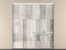 Перегородка Мозаик внутри проёма 3 створки