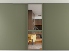 Перегородка Formato вдоль стены на потолок 1 створка