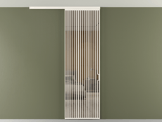 Перегородка Формато вдоль стены на потолок 1 створка