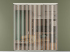 Перегородка Формато внутри проёма 3 створки