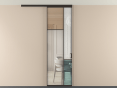 Перегородка Мозаик вдоль стены на потолок 1 створка