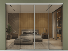 Перегородка Формато внутри проёма 4 створки