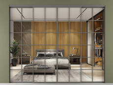 Перегородка Formato внутри проёма 4 створки